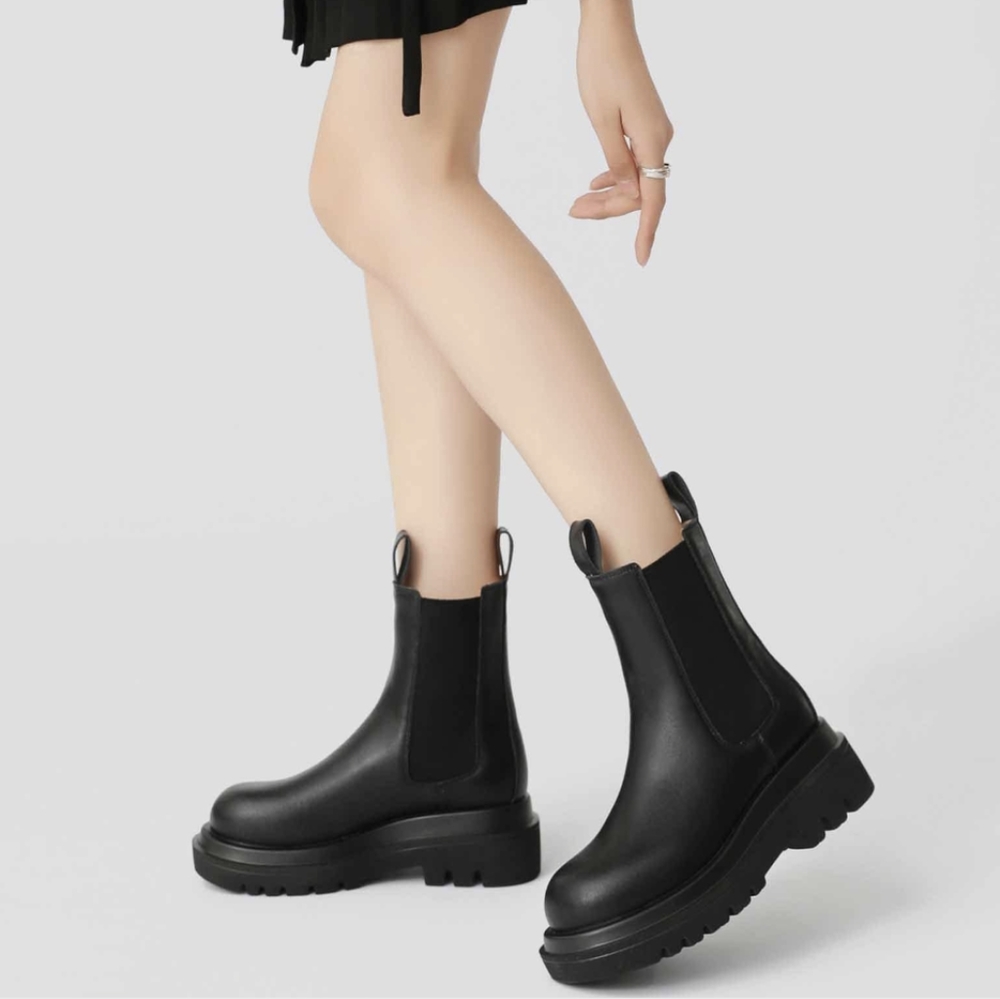 Sam Edelman Black Combat Boots